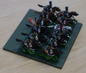 15mm cavalry on the same base.
